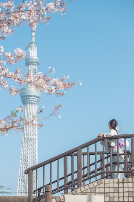 Lägenhet 203 Oshiage Sta 3mins Walk! Wi-fi Elevator 4pax Tokyo prefektur